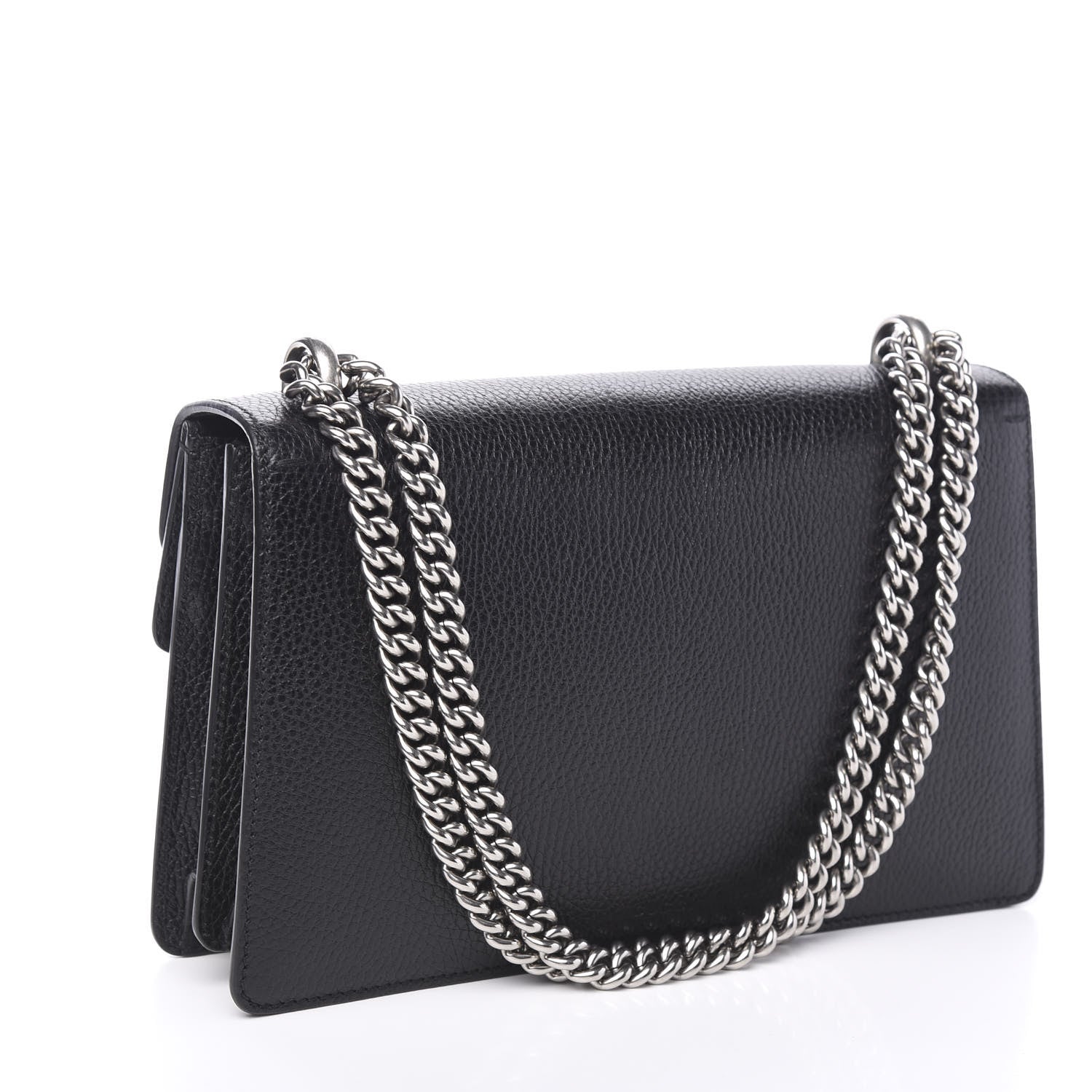 Gucci Pebbled Calfskin Small Dionysus Shoulder Bag Black 2 of 9