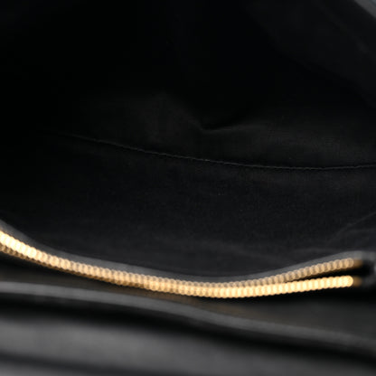 Saint Laurent Suede Y Quilted Monogram Medium Loulou Chain Satchel Black 5 of 13