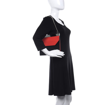 Alexander McQueen Calfskin Two Tone Drop Chain Shoulder Bag Red 2 of 9
