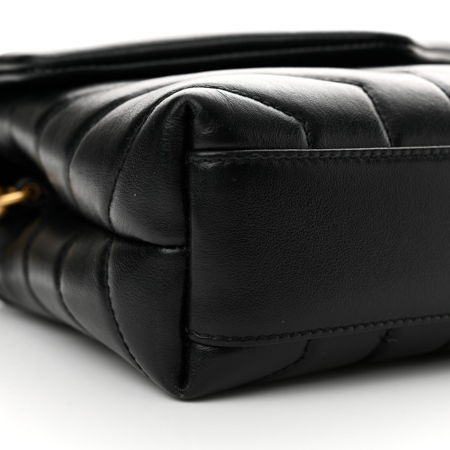 Saint Laurent Calfskin Y Quilted Monogram Toy Loulou Crossbody Bag Black 8 of 11