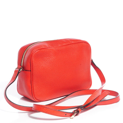 Gucci Pebbled Calfskin Small Soho Disco Bag Sun Orange 3 of 7