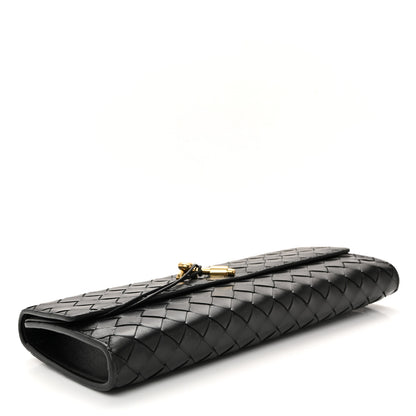 Bottega Veneta Nappa Intrecciato Long Andiamo Top Handle Clutch Black 4 of 6