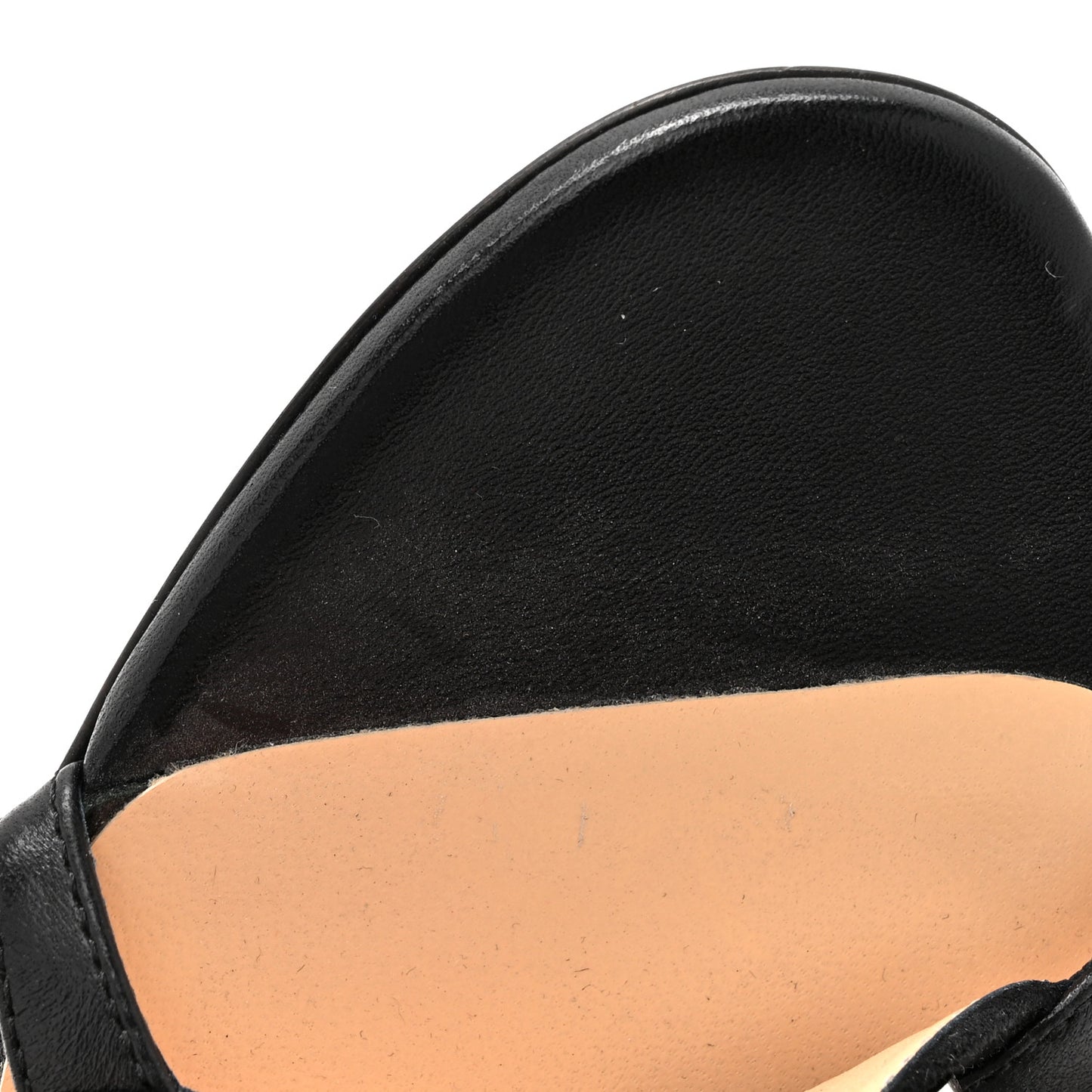 Shiny Nappa Suede Galeria 100 Sandals 36 Black Silver