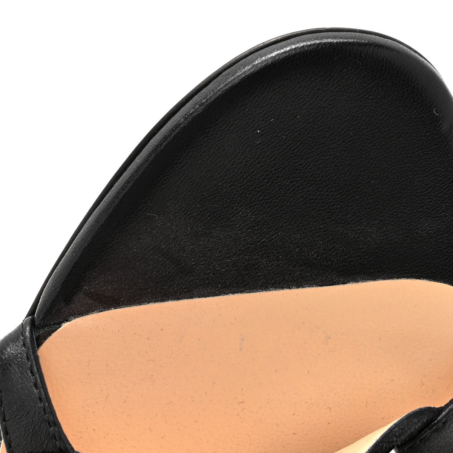 Christian Louboutin Shiny Nappa Suede Galeria 100 Sandals 36 Black Silver 9 of 11