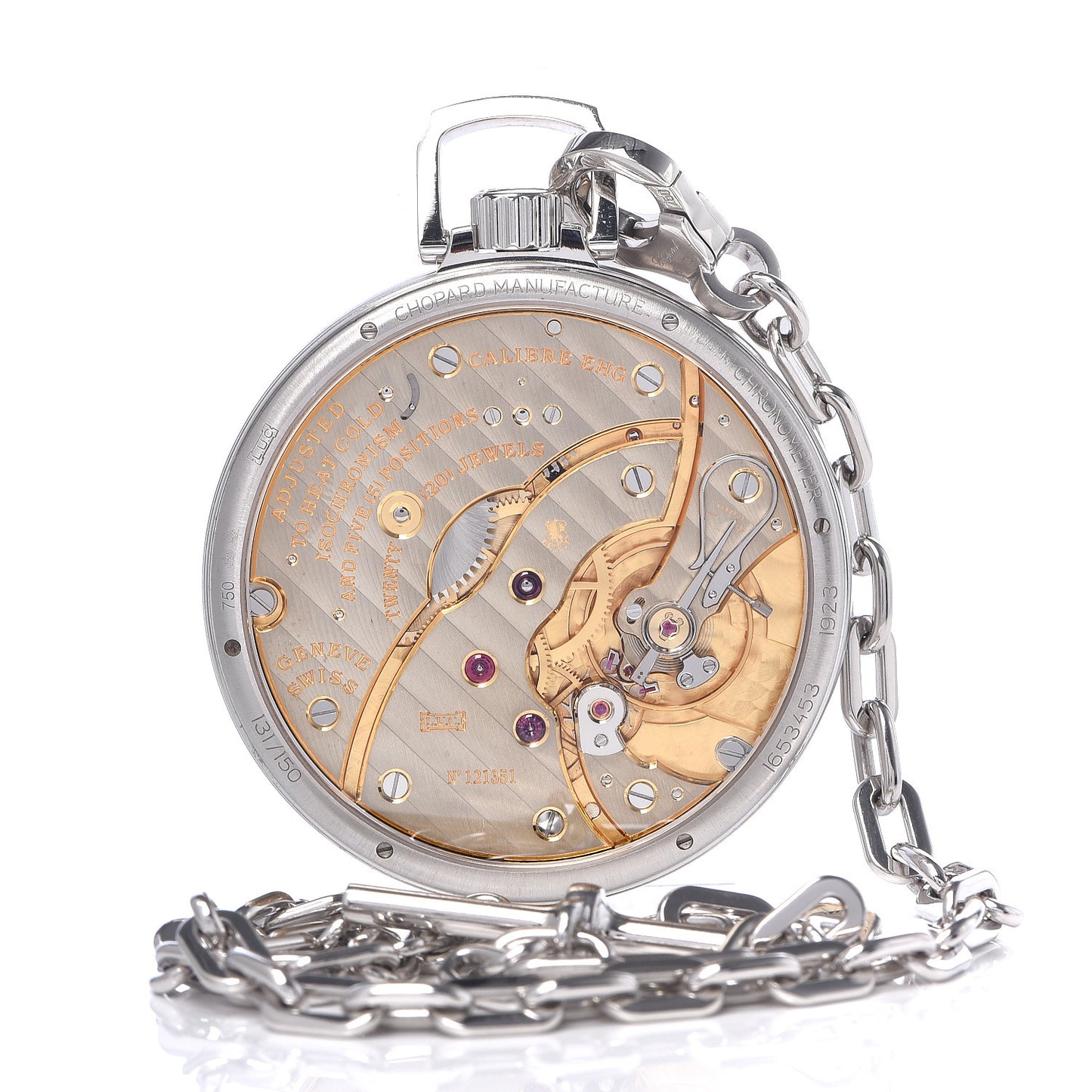 18K White Gold Alligator 49mm L.U.C. Louis-Ulysse The Tribute Manual Winding Watch