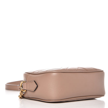 Gucci Calfskin Matelasse Mini GG Marmont Chain Shoulder Bag Nude 5 of 7