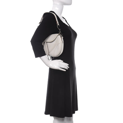 Christian Dior Calfskin Double Saddle Bag White 2 of 10