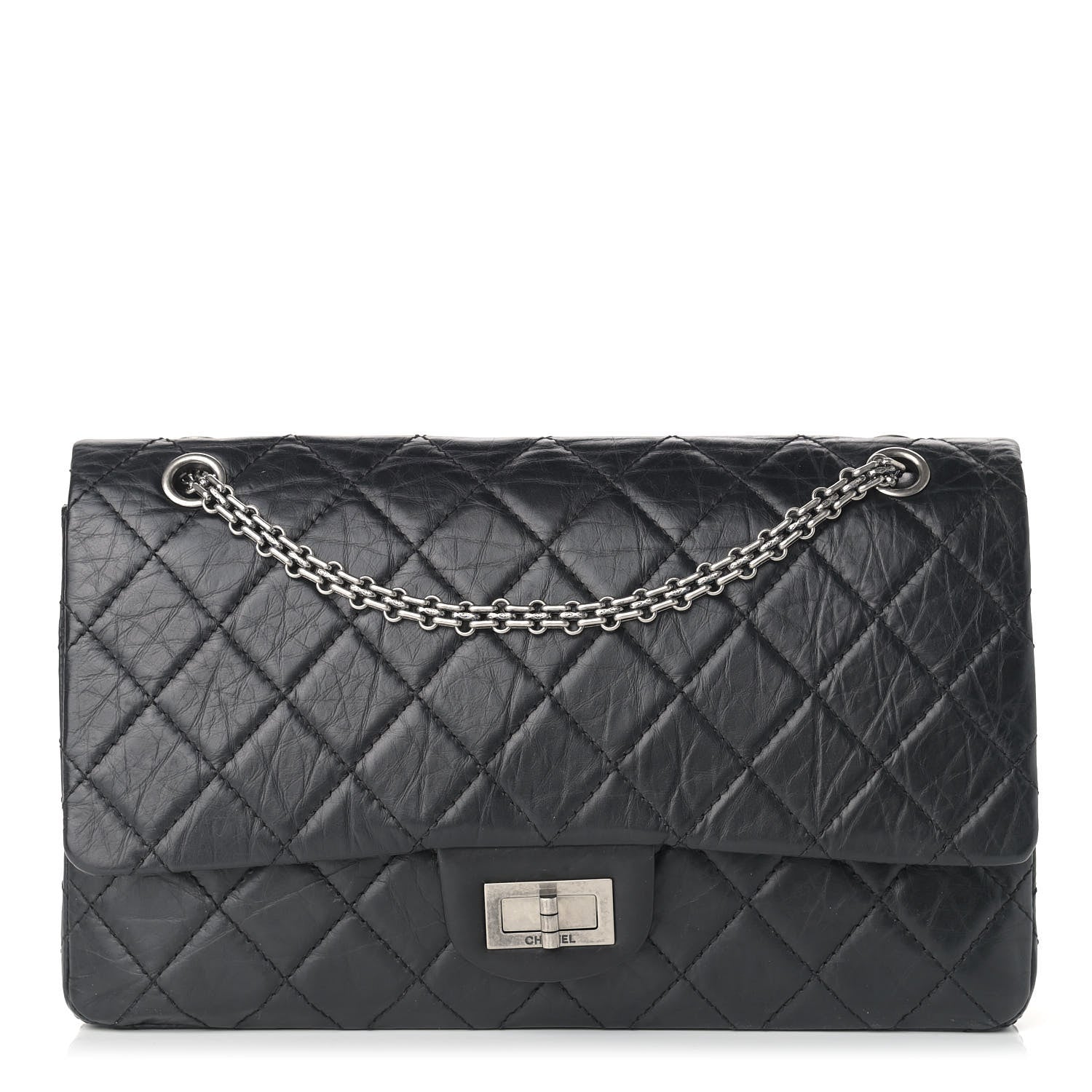 Chanel Aged Calfskin Quilted 2.55 Reissue 227 Flap Black 1 of 8