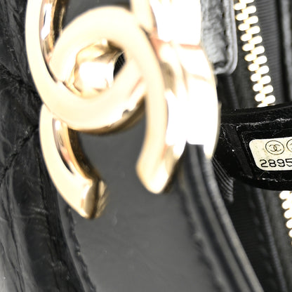 Chanel Shiny Aged Calfskin Quilted Large 31 Shopping Bag Black 7 of 10