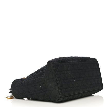 Christian Dior Nylon Cannage Medium Lady Dior Black 4 of 22
