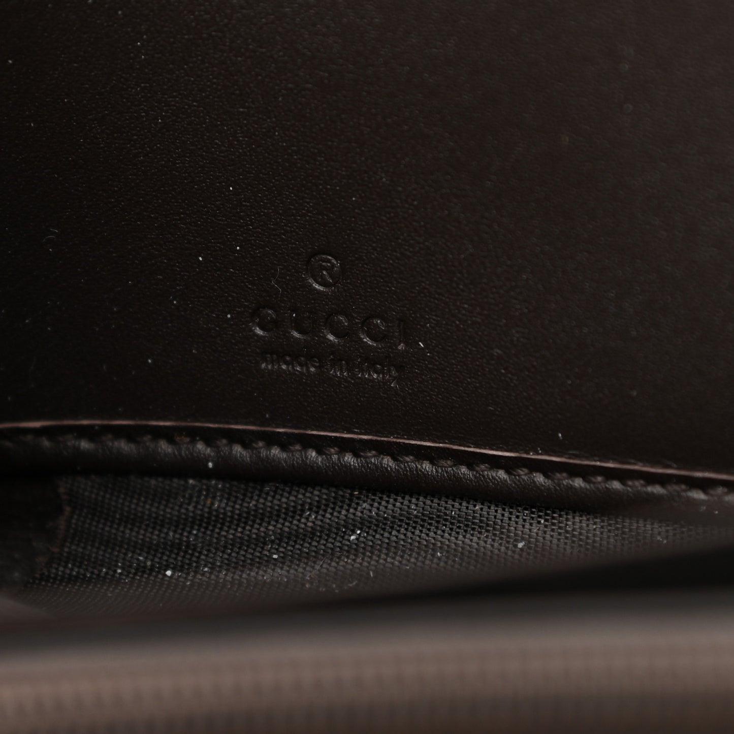GG Supreme Monogram Web Bee Zip Around Wallet Beige Cocoa