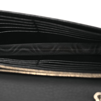 Gucci Dollar Calfskin Interlocking G Chain Wallet Black 5 of 13