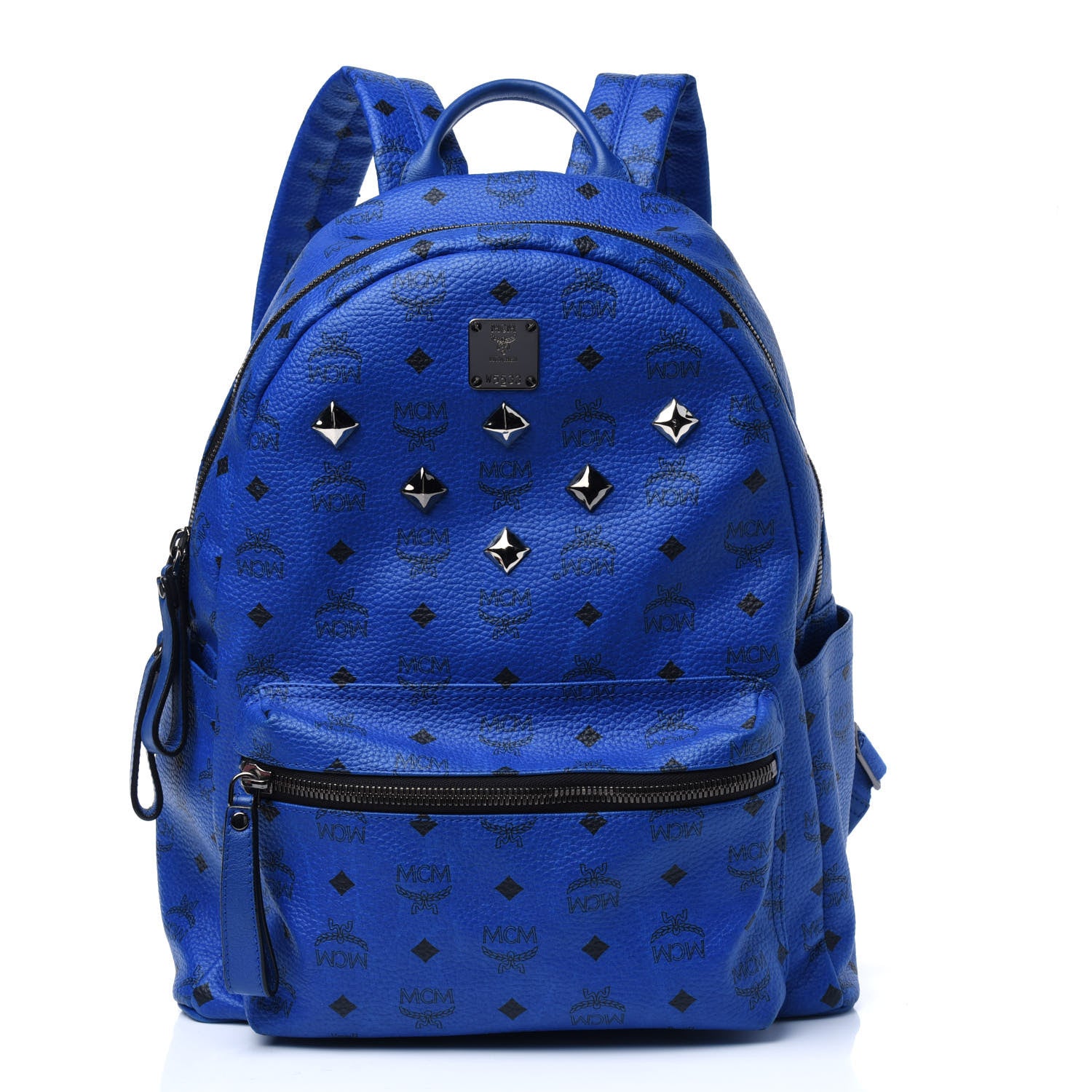 MCM Visetos Medium Sprinkle Stud Stark Backpack Blue 1 of 20