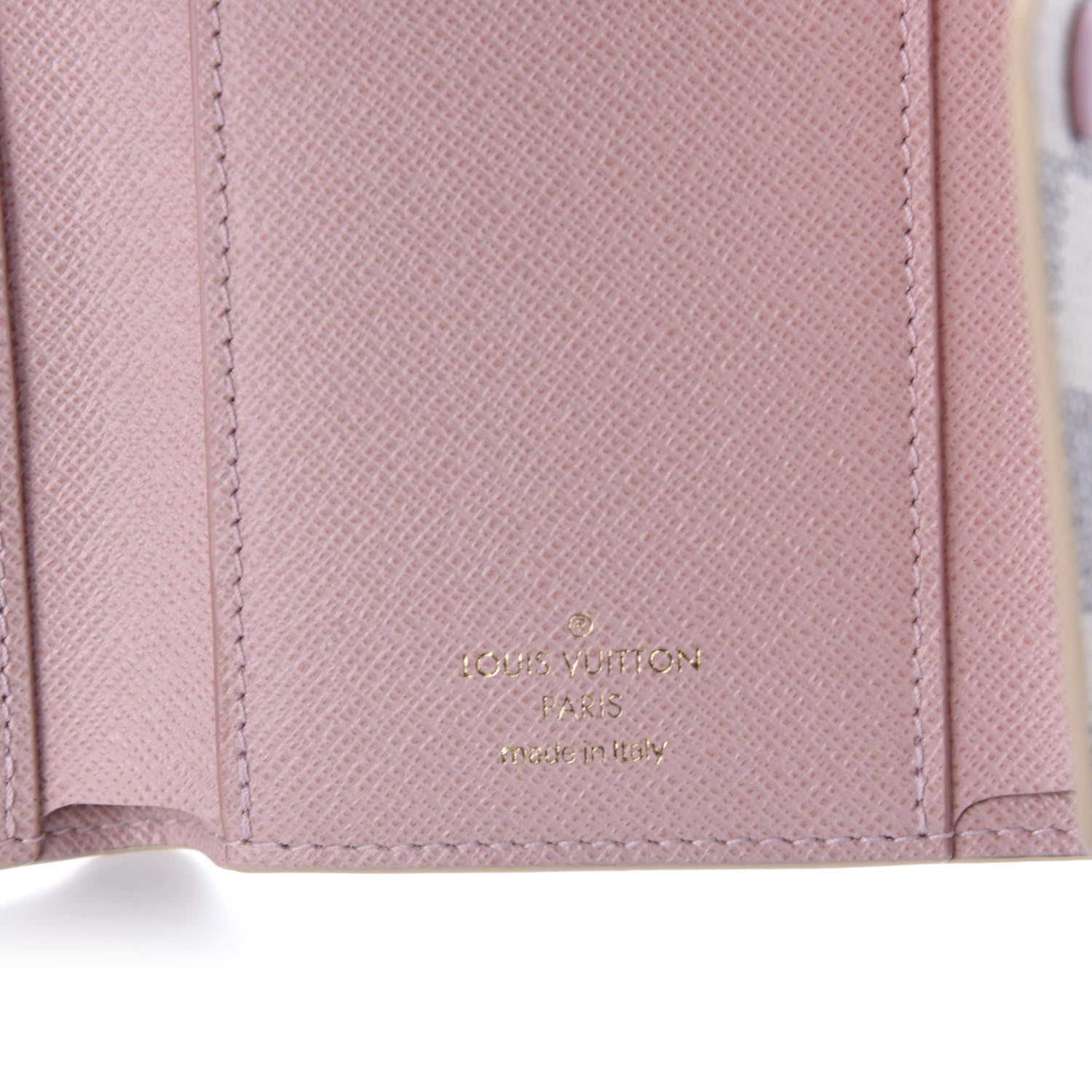 Louis Vuitton Damier Azur Victorine Wallet Rose Ballerine 8 of 9