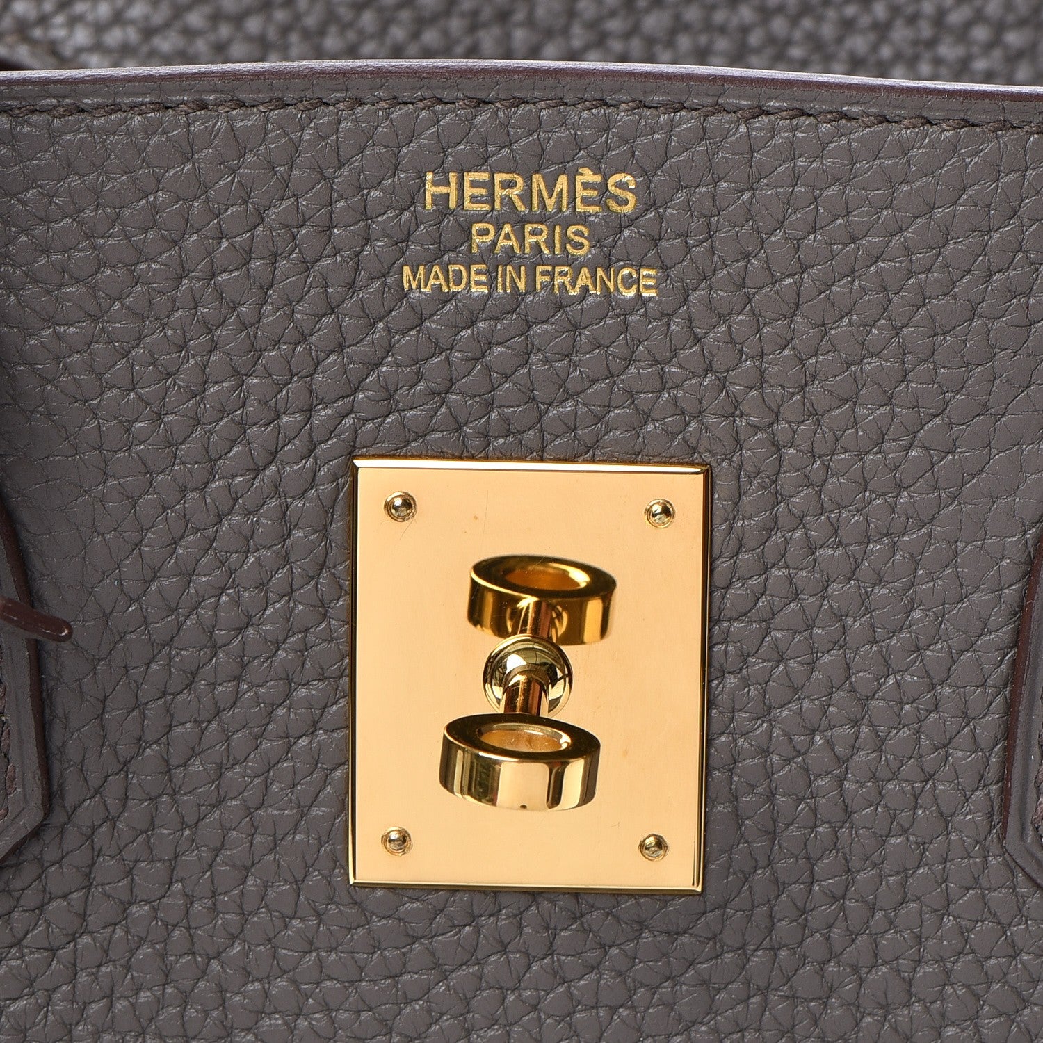 Hermes Taurillon Clemence Birkin 35 Etain 23 of 37