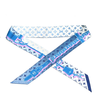 Louis Vuitton Silk Monogram Rising Confidential BB Bandeau Denim 1 of 3