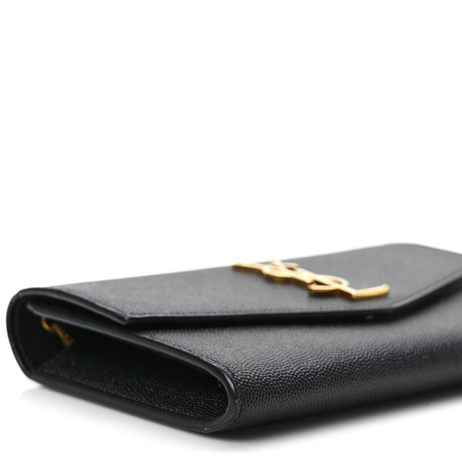 Saint Laurent Grain de Poudre Uptown Chain Wallet Black 7 of 10