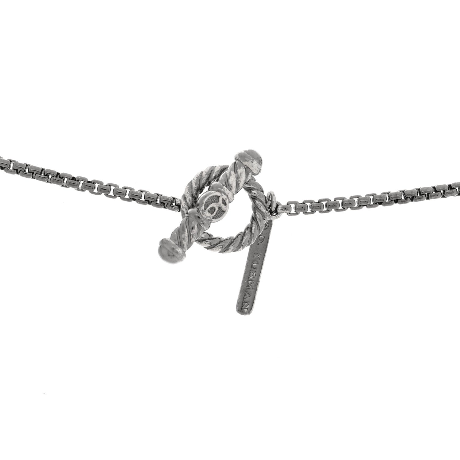 David Yurman Sterling Silver Black Onyx Hematine Elements Chain Necklace 4 of 4