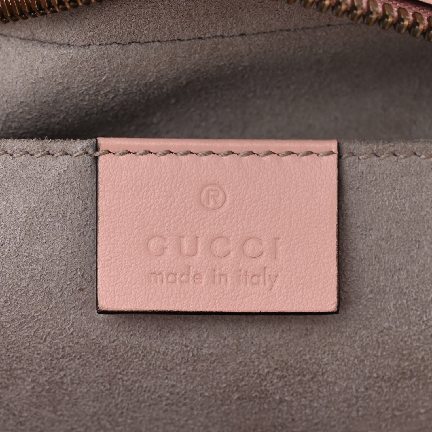 Gucci Calfskin Matelasse Small GG Marmont Chain Shoulder Bag Perfect Pink 6 of 13