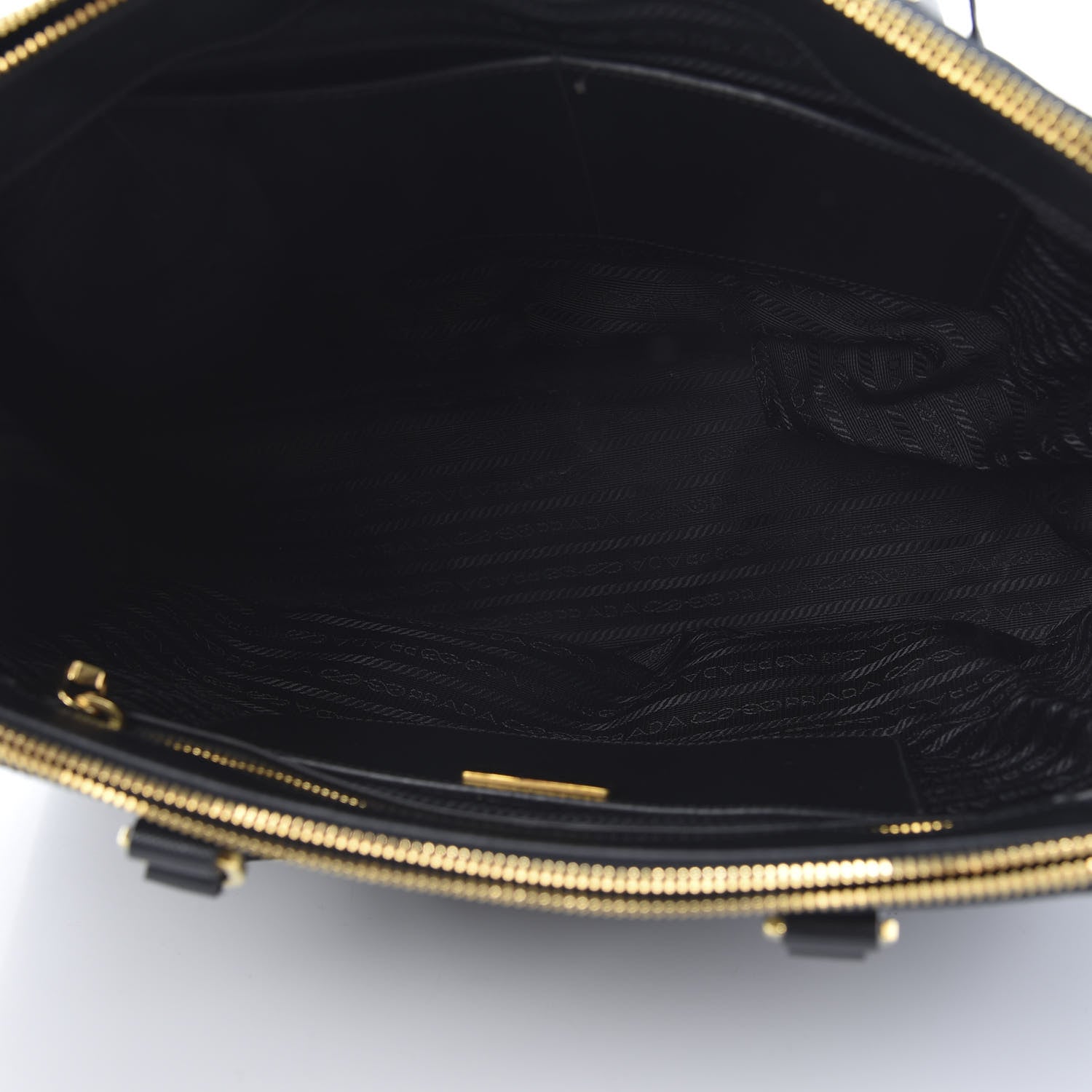 Prada Saffiano Large Galleria Double Zip Tote Black 6 of 18