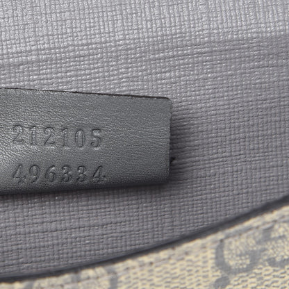 Gucci GG Supreme Monogram GG Pierce French Flap Wallet Ecru Grigio 7 of 9