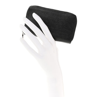 Louis Vuitton Taiga Zippy Coin Purse Vertical Black 2 of 7