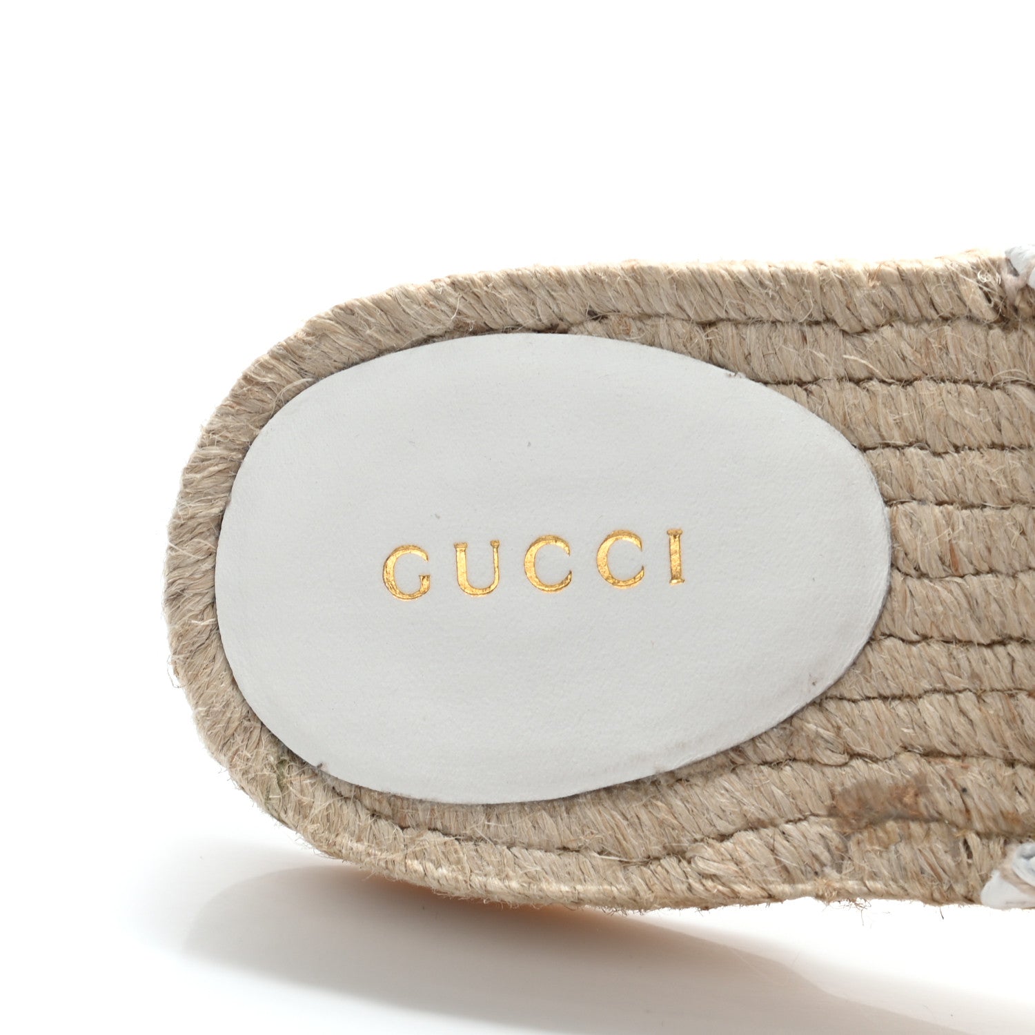 Gucci Nappa Matelasse GG Marmont Espadrille Slippers 39 Great White 6 of 7