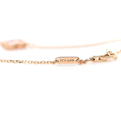 Van Cleef & Arpels 18K Rose Gold Carnelian Sweet Alhambra Bracelet 3 of 6