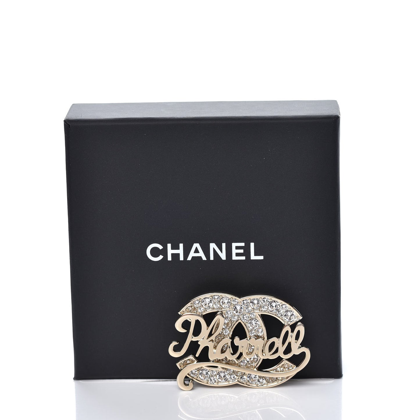 x Pharrell Williams Crystal Brooch Gold