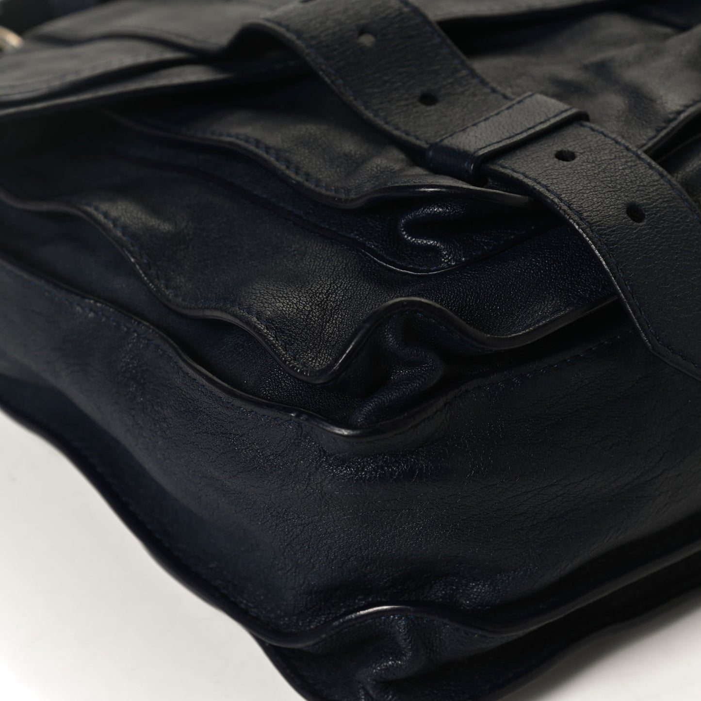 Lambskin Medium PS1 Satchel Navy