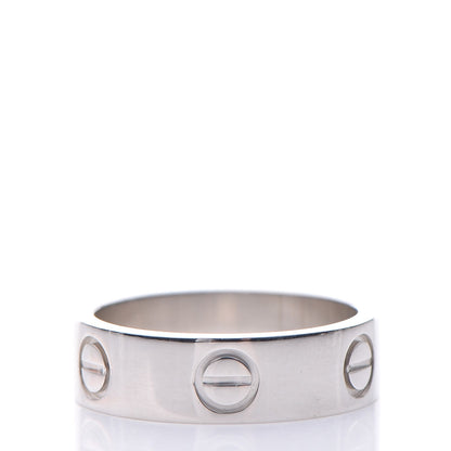 Cartier 18K White Gold 5.5mm LOVE Ring 52 6 3 of 6