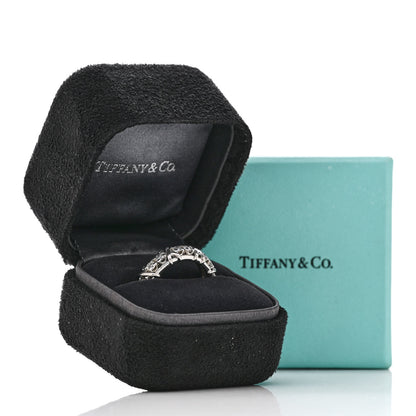 Tiffany Platinum Diamond Schlumberger Sixteen Stone Ring 53 6.25 6 of 6