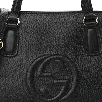Gucci Dollar Calfskin Medium Soho Top Handle Satchel Black 8 of 10