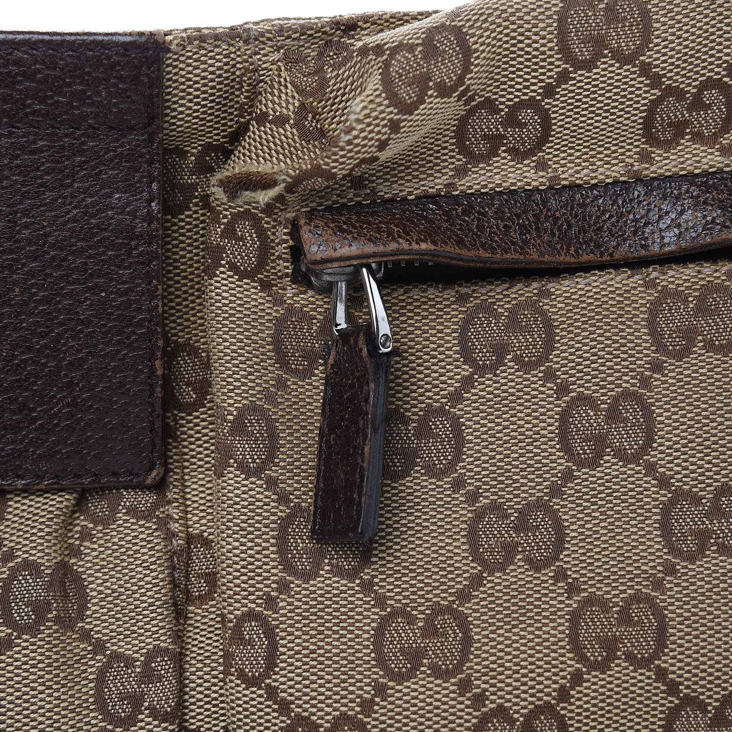 Gucci Monogram Web Belt Bag Dark Brown 14 of 15