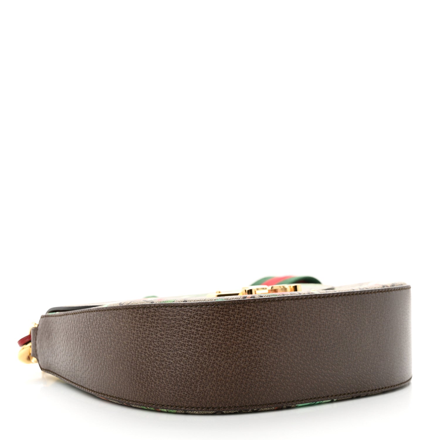 Gucci GG Supreme Monogram Tian Web Medium Padlock Messenger Shoulder Bag Beige Multicolor New Acero 4 of 12