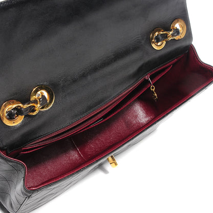 Chanel Lambskin Quilted Jumbo Flap Black 5 of 10