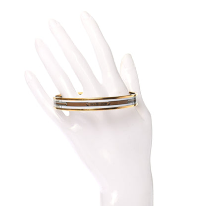 Hermes Enamel Printed Narrow Sangles Bracelet 65 2 of 5