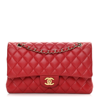 Chanel Caviar Quilted Medium Double Flap Red 1 of 16