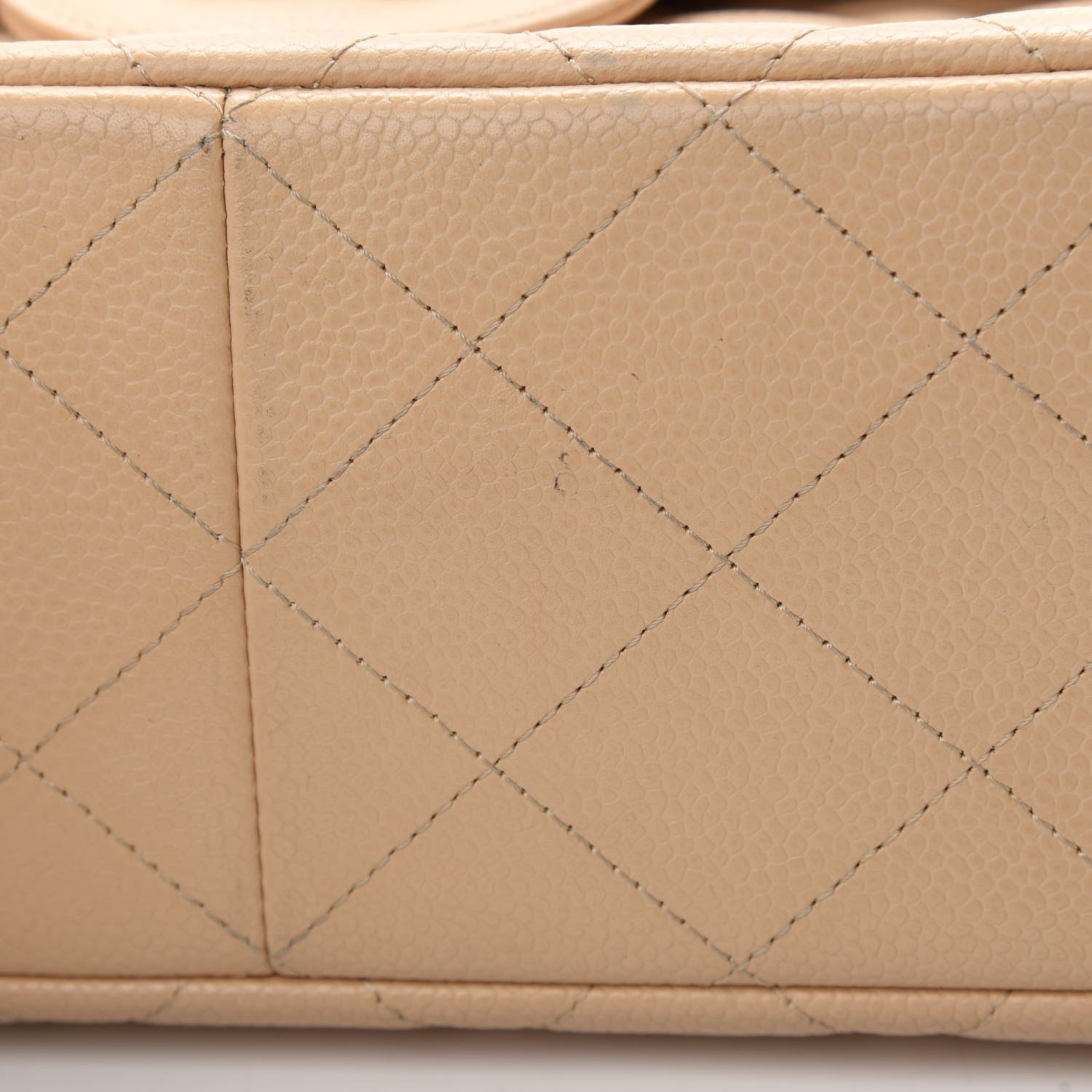 Chanel Caviar Quilted Jumbo Double Flap Beige Clair 9 of 17