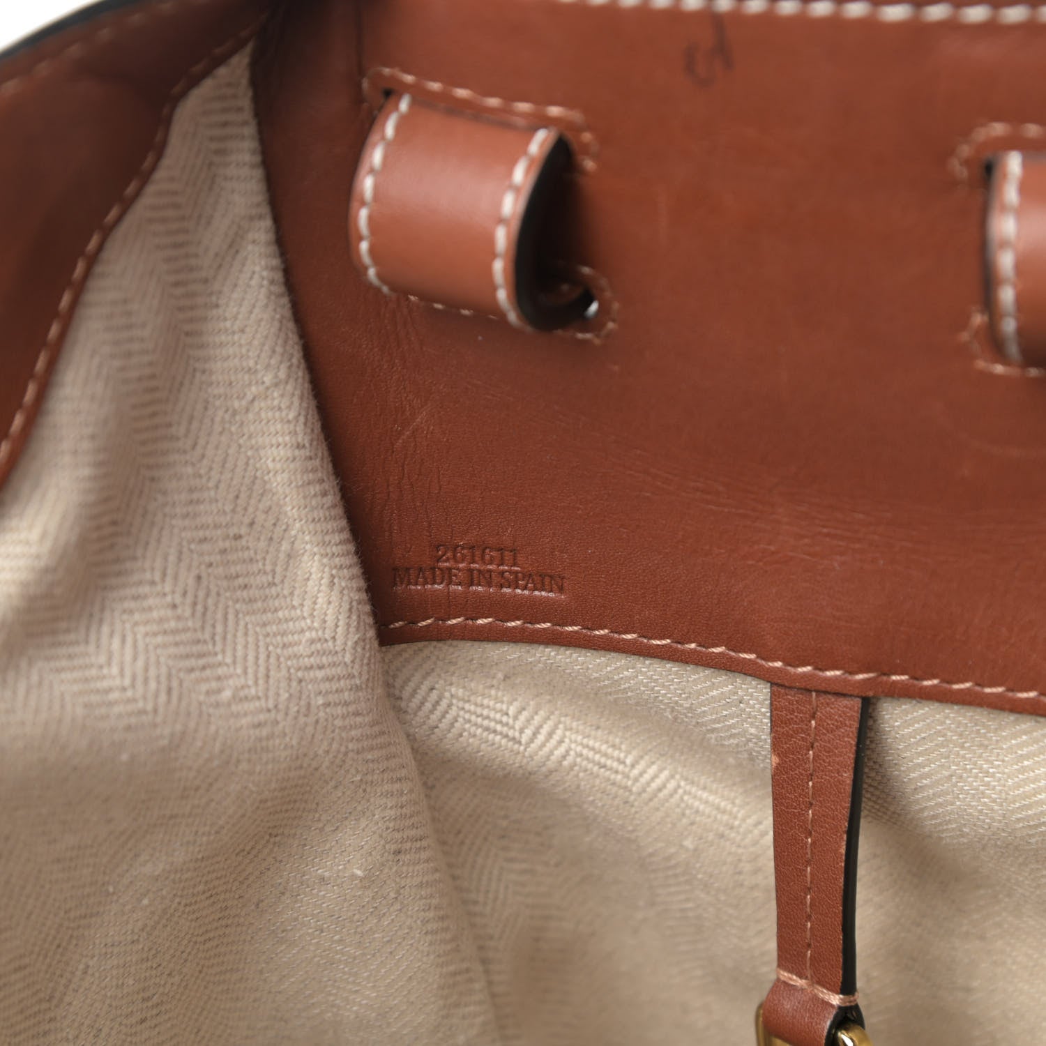 Loewe Calfskin Small Hammock Shoulder Bag Tan 7 of 16