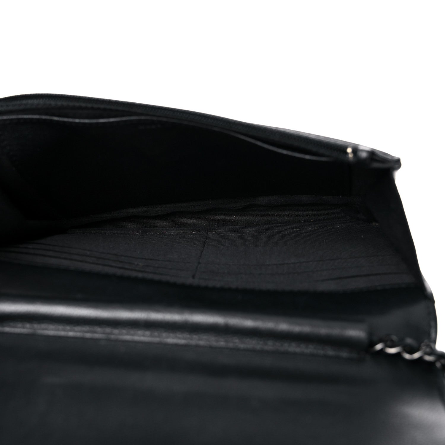Chanel Caviar Quilted Boy Wallet On Chain WOC So Black 5 of 22