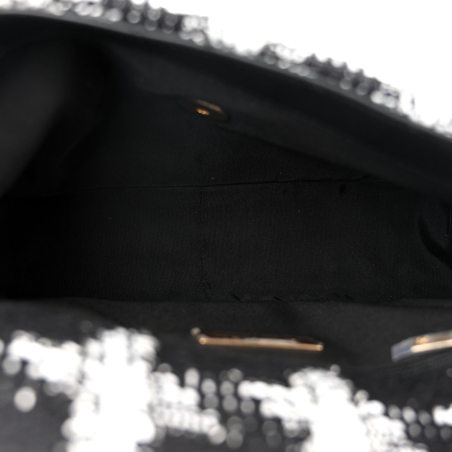 Tweed Houndstooth Quilted Medium Chanel 19 Flap Black White