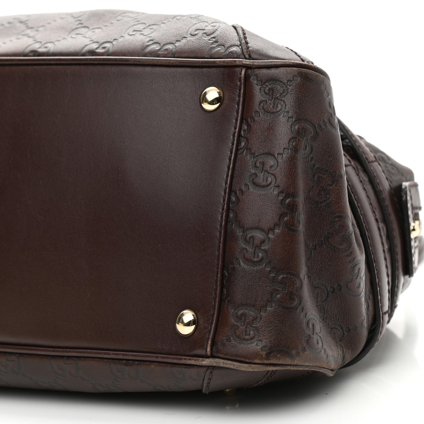 Guccissima Large Wave Boston Dark Brown
