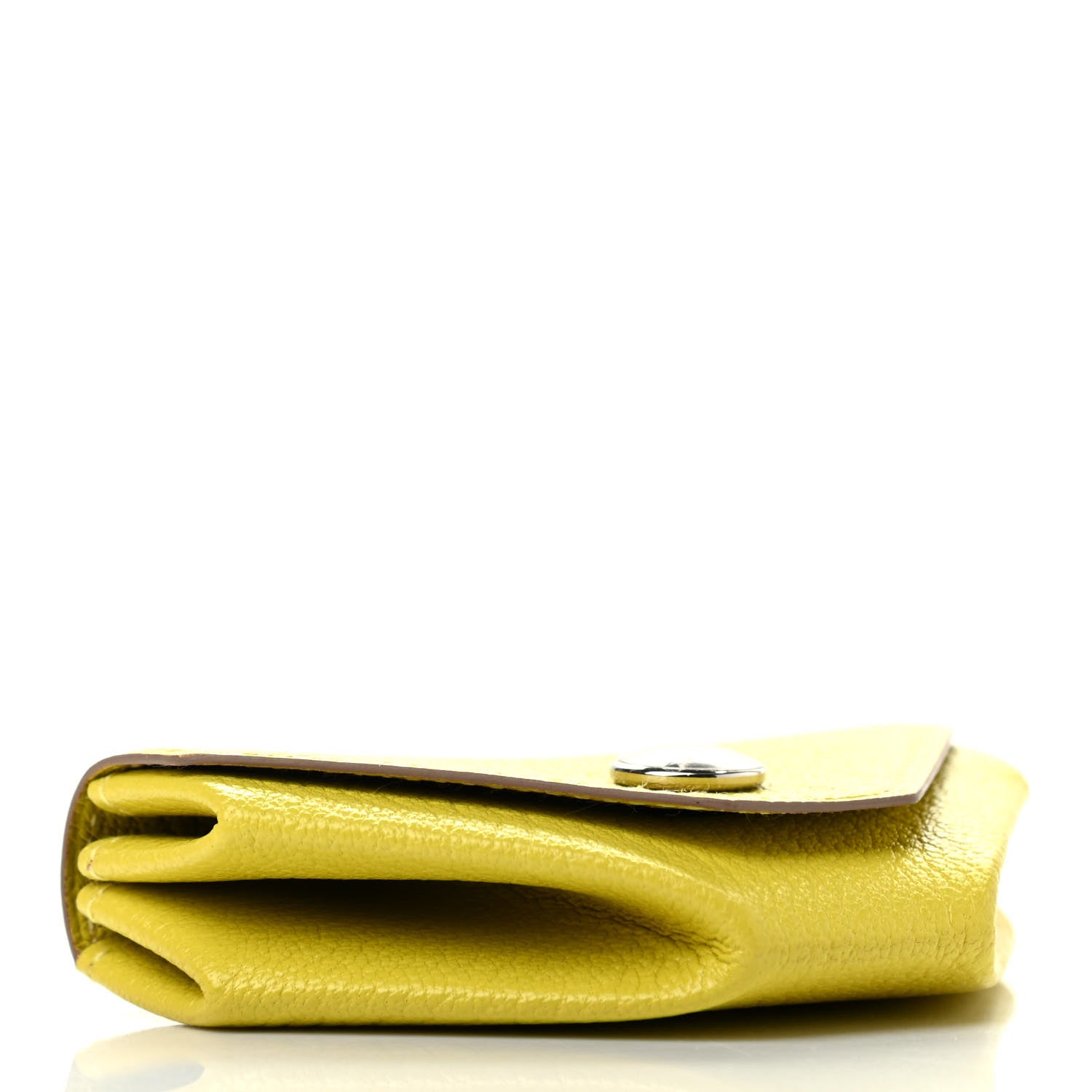 Hermes Chevre Mysore Le 24 Coin Purse Lime 4 of 8