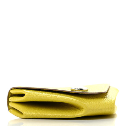 Hermes Chevre Mysore Le 24 Coin Purse Lime 4 of 8