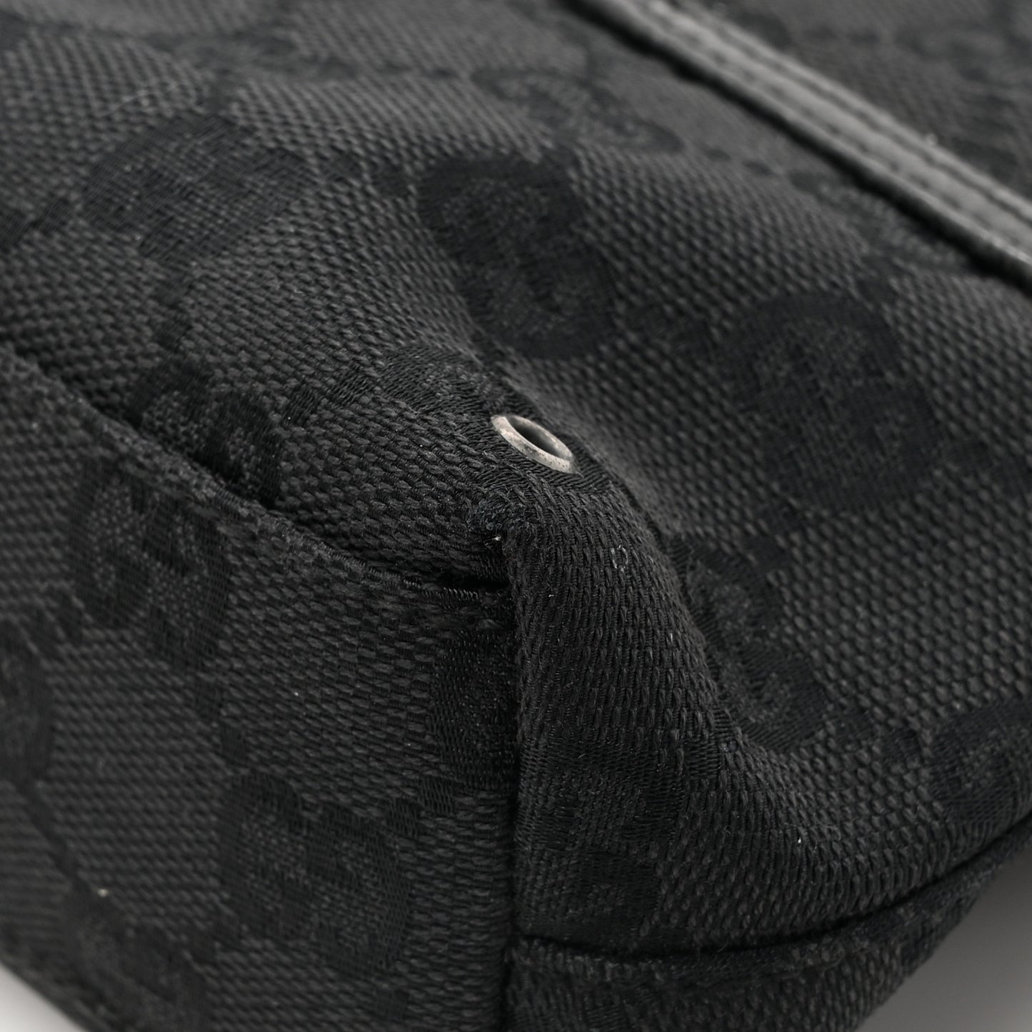 GG Monogram Web Flight Belt Bag Black