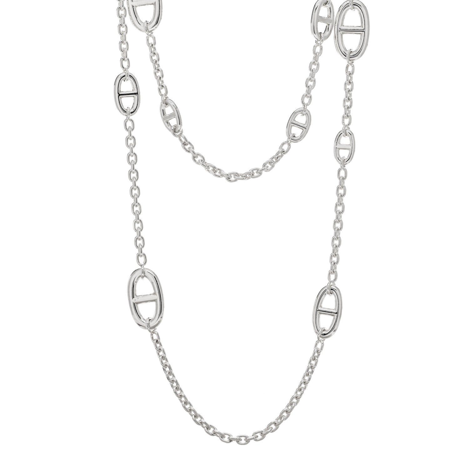 Hermes Sterling Silver Farandole Necklace 120 1 of 4