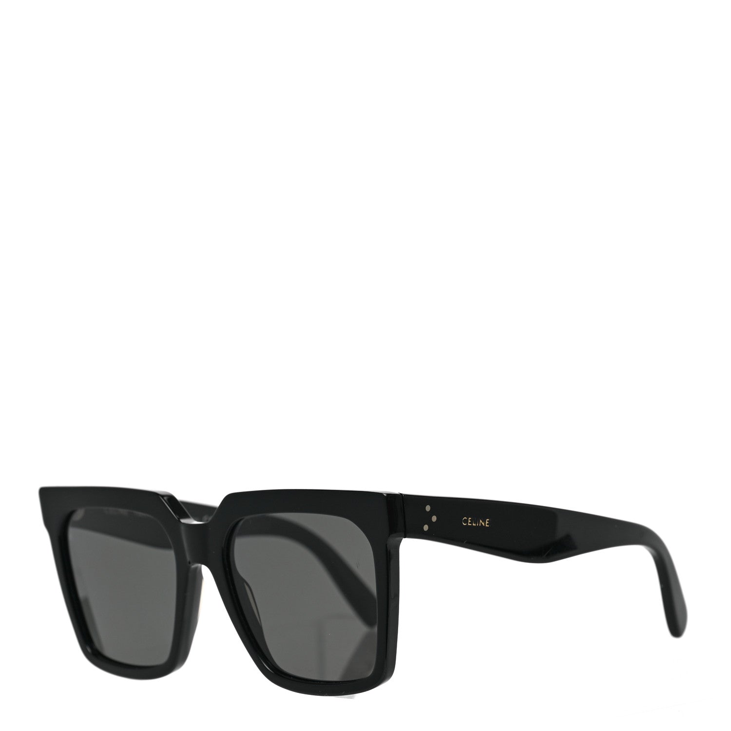 Celine Acetate Polarized Oversized Sunglasses CL4055IN Black 1 of 6
