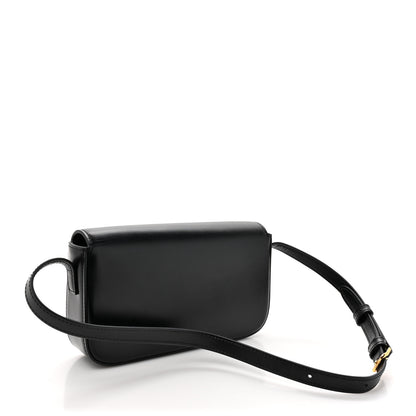 Celine Shiny Calfskin Triomphe Shoulder Bag Black 3 of 11