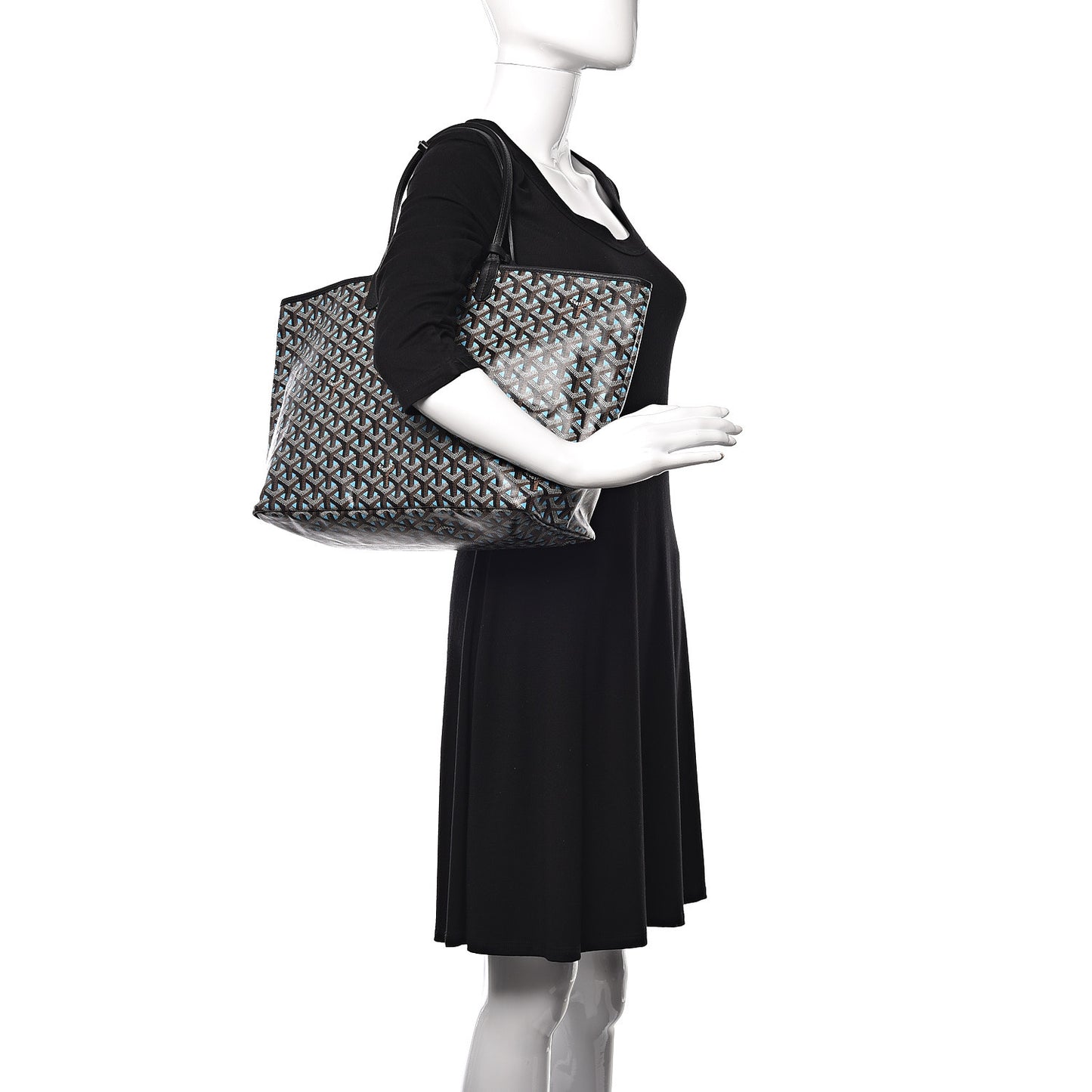 Goyardine Saint Louis Claire Voie PM Black Blue